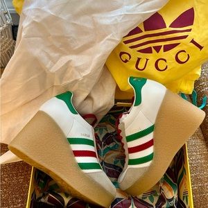 (OBO) Authentic (NIB) Gucci Gazelle Platform Sneakers